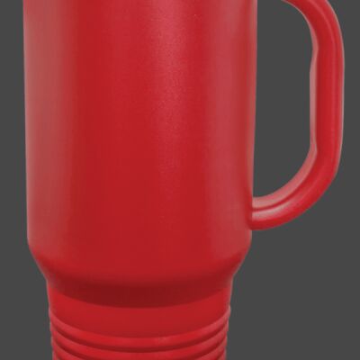 Polar Camel 40 oz. Red Travel Mug with Handle, Straw Included Thumbnail